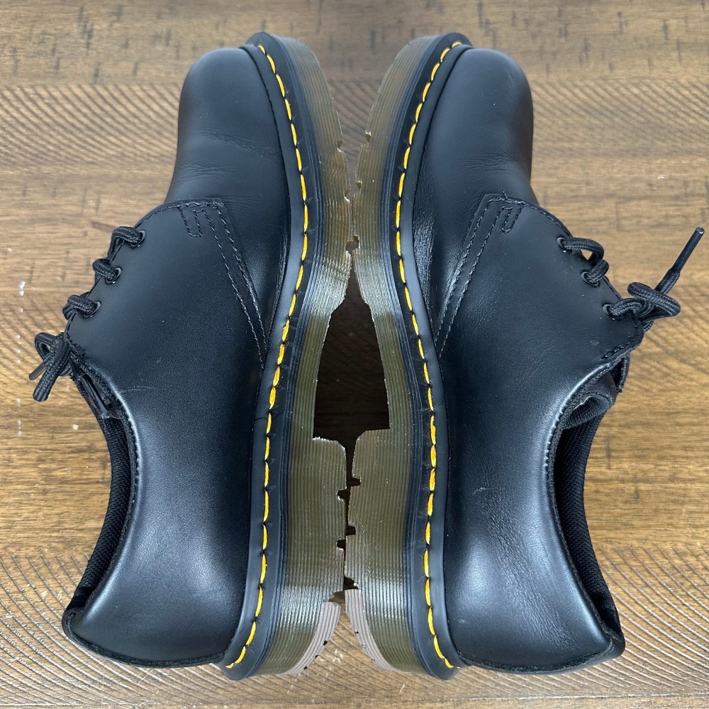 Dr. Martens Shoes Mens 8 Womens 9 Black Slip Resistant Work Oxford Leather Y2K - Picture 5 of 10